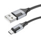 Кабель BOROFONE BX101 Creator charging data cable for Micro 2.4A/1m чорний mag-6941991108259137608