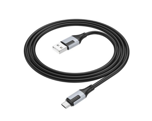Кабель BOROFONE BX101 Creator charging data cable for Micro 2.4A/1m чорний mag-6941991108259137608