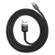 USB кабель Baseus Cafule for Micro 2.4A/1m Gray-Black CAMKLF-BG1 mag-6953156280335147509