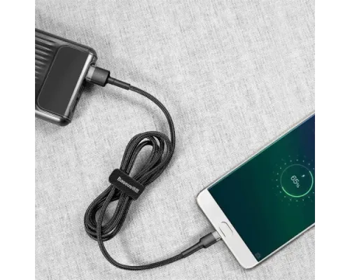 USB кабель Baseus Cafule for Micro 2.4A/1m Gray-Black CAMKLF-BG1 mag-6953156280335147509