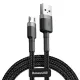 USB кабель Baseus Cafule for Micro 2.4A/1m Gray-Black CAMKLF-BG1 mag-6953156280335147509