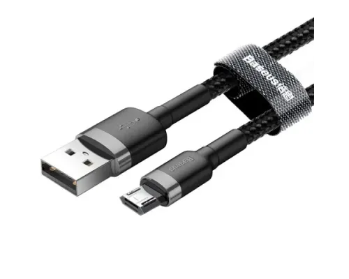 USB кабель Baseus Cafule for Micro 2.4A/1m Gray-Black CAMKLF-BG1 mag-6953156280335147509