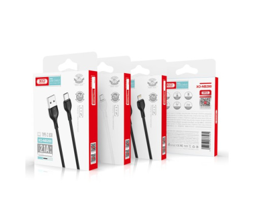 Кабель XO NB200 USB cable for Micro 2.1A/2M Чорний mag-6920680878116136231