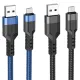 Кабель HOCO U110 charging data cable for Micro/2,4A/1,2m. Black mag-6931474770585143994