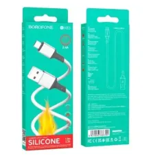 Кабель BOROFONE BX83 Famous silicone for Micro 2.4A/1m білий (дефект пакування) mag-2000001657270146038
