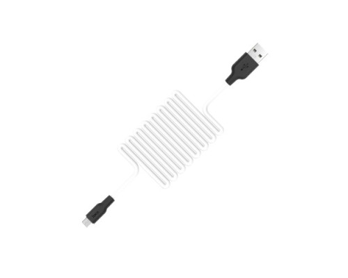 Кабель HOCO X21 Plus Silicone for Micro 2,4A/1m. Black&White mag-6931474711861139084