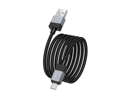 Кабель HOCO X110 Honorific charging data cable Micro 2,4A/1m. Black mag-6942007646789139080