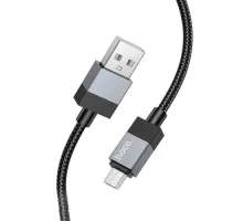 Кабель HOCO X110 Honorific charging data cable Micro 2,4A/1m. Black mag-6942007646789139080