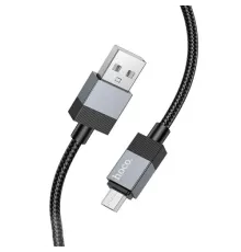 Кабель HOCO X110 Honorific charging data cable Micro 2,4A/1m. Black mag-6942007646789139080