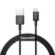 USB кабель Baseus Superior Series Fast Charging Data Cable USB to Micro 2A 1m Black CAMYS-01 mag-6953156208476145768