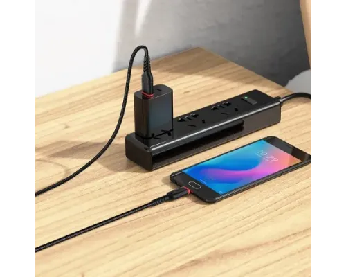 Кабель HOCO X59 Victory charging data for Micro 2,4A/1m. Black mag-6931474744890143973