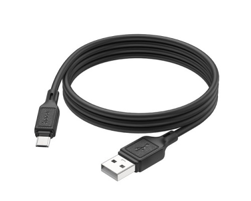 Кабель HOCO X90 Cool silicone charging data cable for Micro/2,4A/1m. Black mag-6931474788429138112