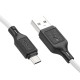 Кабель HOCO X90 Cool silicone charging data cable for Micro/2,4A/1m. White mag-6931474788436139102