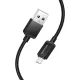 Кабель BOROFONE BX120 Placer charging data cable Micro 2.4A/1m чорний mag-6941991122101145020