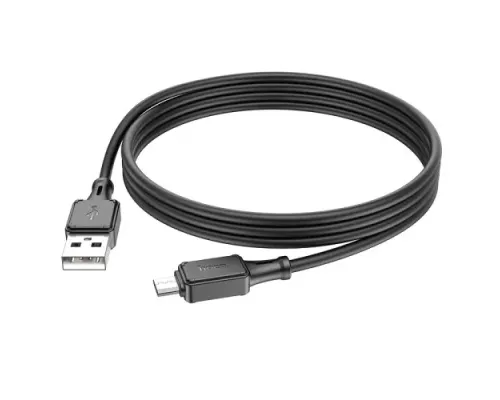Кабель HOCO X101 Assistant silicone charging data cable Micro 1m. Black mag-6942007604055154183