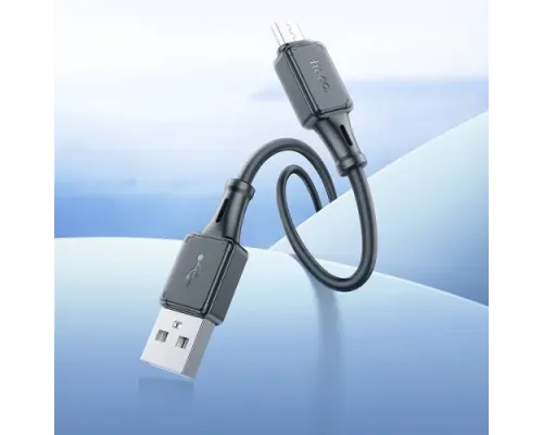 Кабель HOCO X101 Assistant silicone charging data cable Micro 1m. Black mag-6942007604055154183