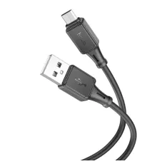 Кабель HOCO X101 Assistant silicone charging data cable Micro 1m. Black mag-6942007604055154183