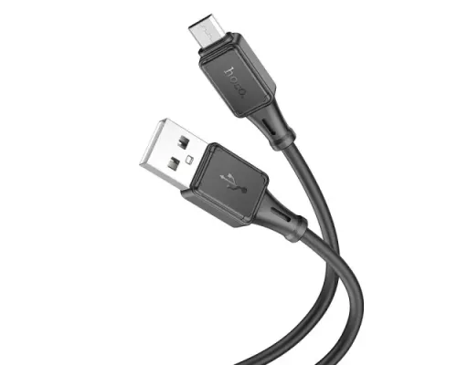 Кабель HOCO X101 Assistant silicone charging data cable Micro 1m. Black mag-6942007604055154183