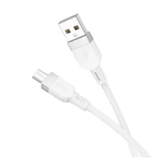 Кабель HOCO X109 Energy silicone charging data cable Micro 2,4A/1m. White mag-6942007636230144044