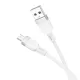Кабель HOCO X109 Energy silicone charging data cable Micro 2,4A/1m. White mag-6942007636230144044