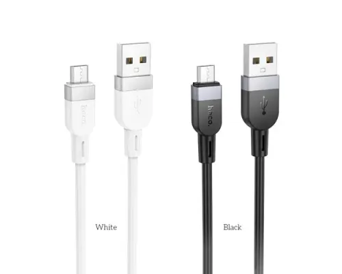 Кабель HOCO X109 Energy silicone charging data cable Micro 2,4A/1m. White mag-6942007636230144044