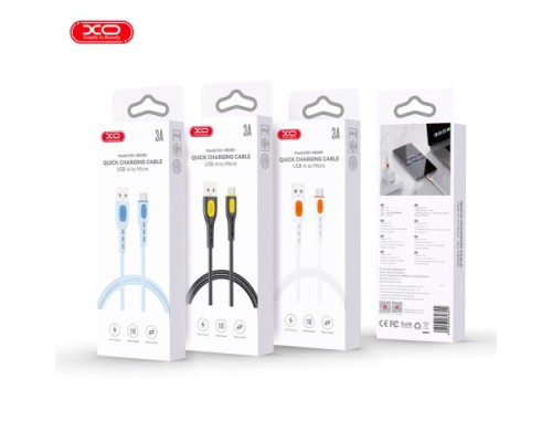 Кабель XO NB280 Jian Yan Series Micro Data Cable 1M 3A Білий mag-6920680858699140409