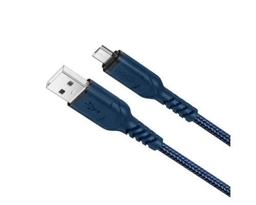 Кабель HOCO X59 Victory charging data for Micro 2,4A/1m. Blue mag-6931474744913143974