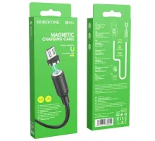 Кабель BOROFONE BX41 Amiable magnetic for Micro 2.4A/1m чорний (дефект пакування) mag-2000001550885145937