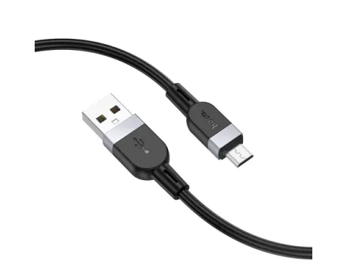 Кабель HOCO X109 Energy silicone charging data cable Micro 2,4A/2m. Black mag-6942007636308144046