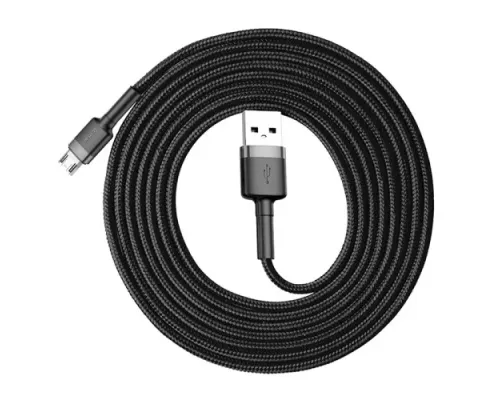 USB кабель Baseus Cafule for Micro 1,5A/2m Black-grey CAMKLF-CG1 mag-6953156280366153221