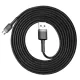 USB кабель Baseus Cafule for Micro 1,5A/2m Black-grey CAMKLF-CG1 mag-6953156280366153221
