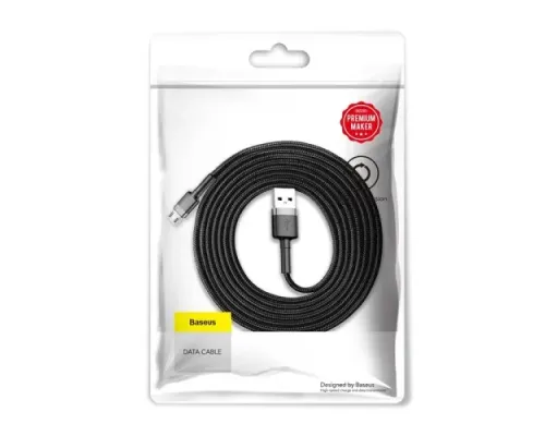 USB кабель Baseus Cafule for Micro 1,5A/2m Black-grey CAMKLF-CG1 mag-6953156280366153221