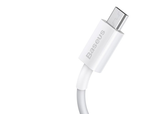 USB кабель Baseus Superior Series Fast Charging Data Cable USB to Micro 2A 1m White CAMYS-02 mag-6953156208490142686