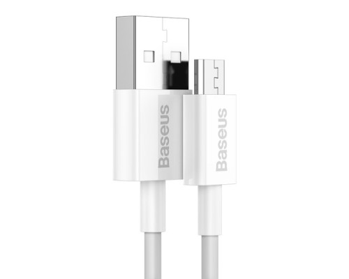 USB кабель Baseus Superior Series Fast Charging Data Cable USB to Micro 2A 1m White CAMYS-02 mag-6953156208490142686