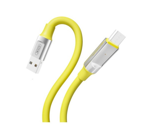 Кабель XO NB251 Android Liquid Silicone Rubber for Micro 6A/1m Жовтий mag-6920680844722139117