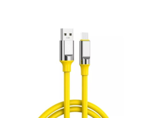 Кабель XO NB251 Android Liquid Silicone Rubber for Micro 6A/1m Жовтий mag-6920680844722139117