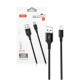 Кабель XO NB143 Braided data cable Micro 1m Чорний mag-69206808706601052