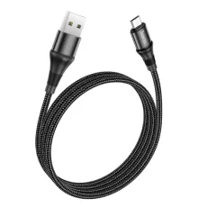 Кабель HOCO X50 Excellent charging data for Micro 2,4A/1m. Black mag-6931474734211143966