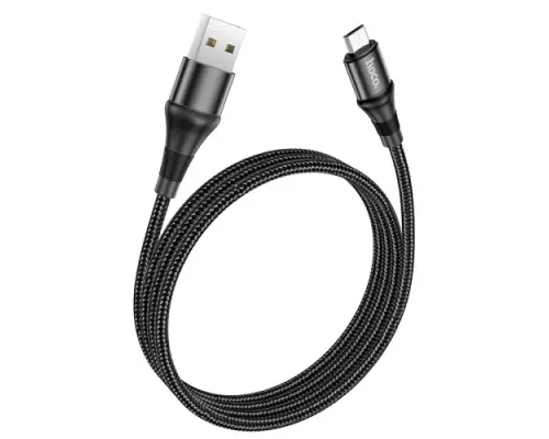 Кабель HOCO X50 Excellent charging data for Micro 2,4A/1m. Black mag-6931474734211143966