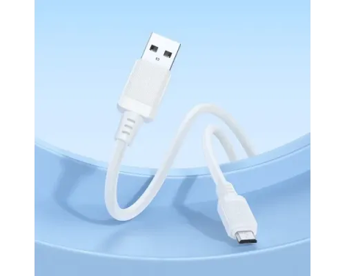 Кабель BOROFONE BX115 Lotto silicone for Micro 2.4A/1m білий mag-6941991119651146048