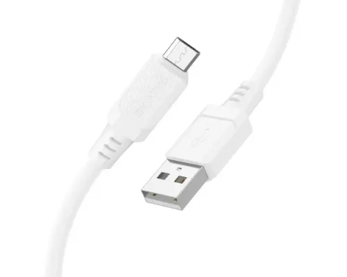 Кабель BOROFONE BX115 Lotto silicone for Micro 2.4A/1m білий mag-6941991119651146048