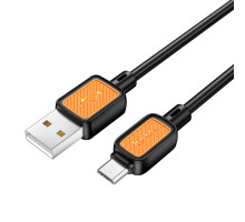 Кабель HOCO X108 Benefit silicone charging data cable Micro 2,4A/1m. Black mag-694200763221862088