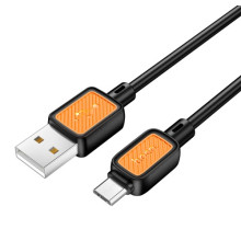 Кабель HOCO X108 Benefit silicone charging data cable Micro 2,4A/1m. Black mag-694200763221862088