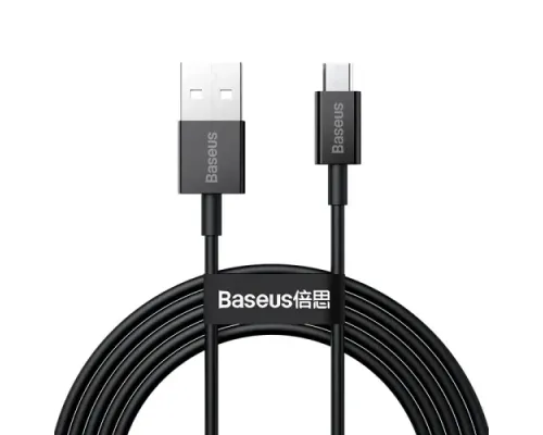 USB кабель Baseus Superior Series Fast Charging Data Cable USB to Micro 2A 2m Black CAMYS-A01 mag-6953156208483147504