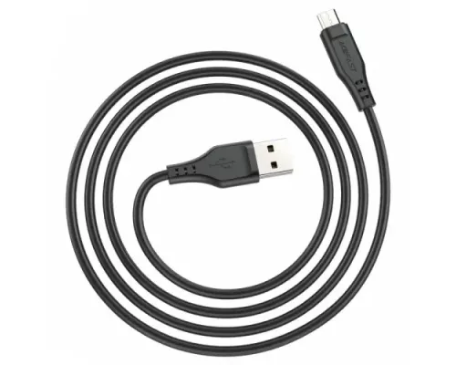 USB кабель ACEFAST C3-09 USB to Micro TPE charging data cable 1,2m Black mag-6974316280880153267
