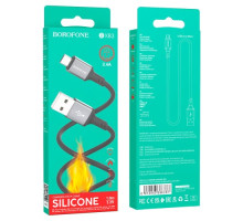 Кабель BOROFONE BX83 Famous silicone for Micro 2.4A/1m чорний mag-6974443386387137644