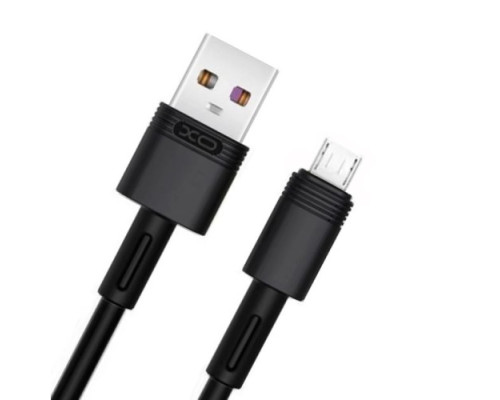 Кабель XO NB-Q166 fast charging usb cable for Micro 5A/1m Чорний mag-6920680875528136226