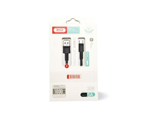 Кабель XO NB-Q166 fast charging usb cable for Micro 5A/1m Чорний mag-6920680875528136226