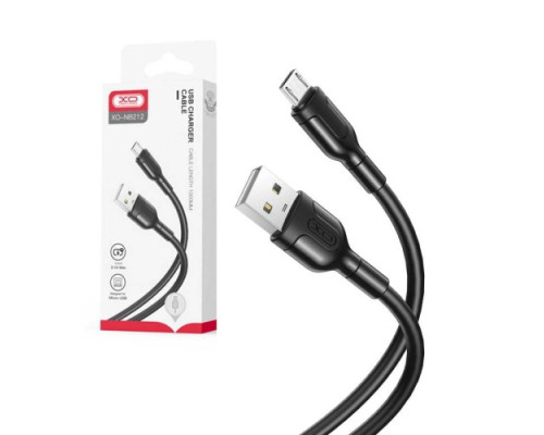 Кабель XO NB212 2.1A/1m for Micro Чорний mag-692068082780060098