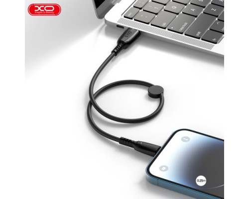 Кабель XO NB247 Suluo Series Portable Silicone for Micro with Cable Clip 6A/0,25m Чорний mag-69206808399571034